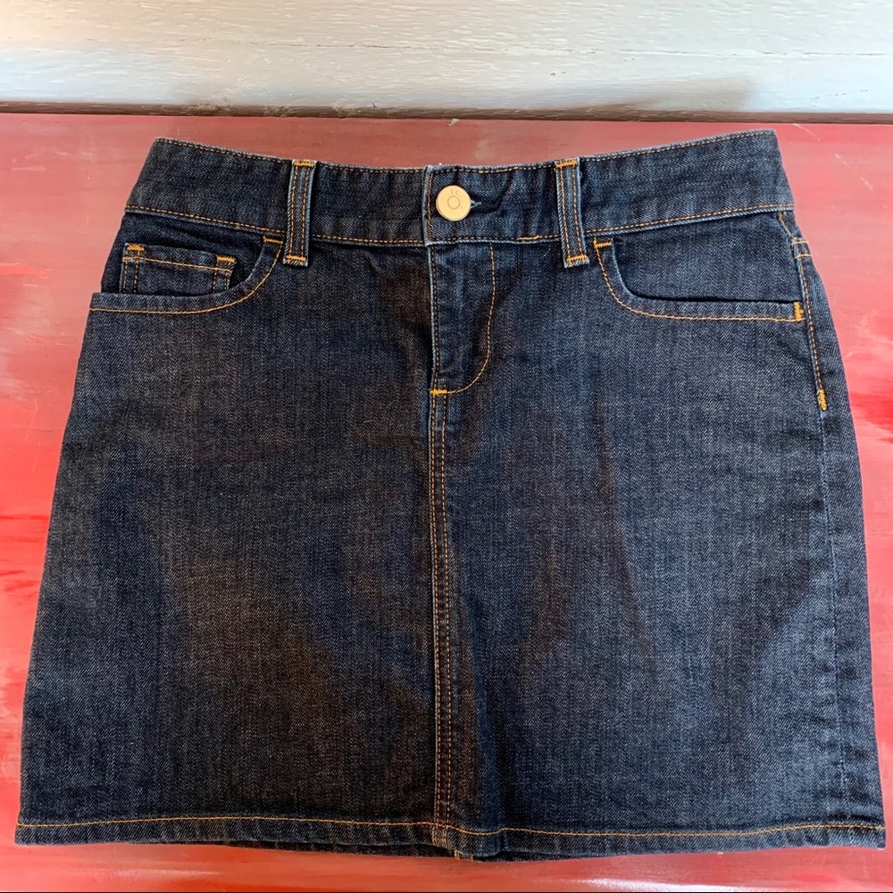 J.Crew denim mini skirt